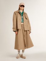 Women's oversized trench coat with crystals - Image 3