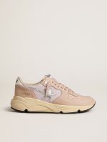 Women's Running Sole in mesh and nubuck with silver metallic leather star