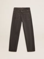 Men's dark gray jeans in twist crease-wash denim - Image 6