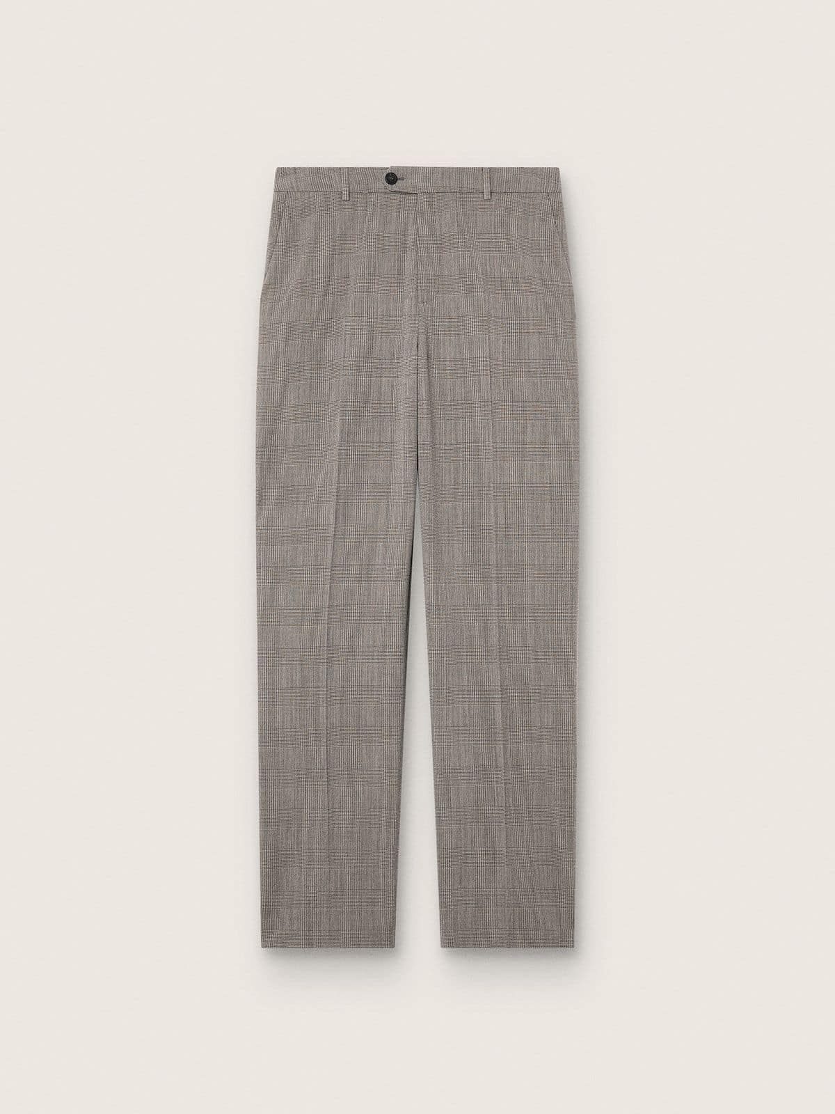 b82360708a548cb07c895083e6b93b31e2e96738e86b614c965a7d822540407a Men's slim-fit pants in gray Prince of Wales check - Image 1
