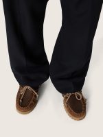 Men's Cruise loafers in brown waxed suede with dove gray hiking laces - Image 3