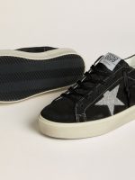 Women's Hi Star in black suede with silver Swarovski crystal star - Image 3