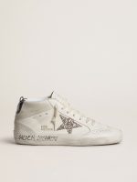 Women's Mid Star with silver glitter star and black laminated heel tab