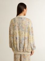 Women's cardigan with floral print and embroidery - Image 4