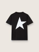 Black Star Collection T-shirt with contrasting white logo and star - Image 2