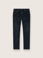Men's slim-fit jeans in dark indigo stretch denim