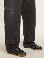 Women's Jerry loafer in black leather - Image 3