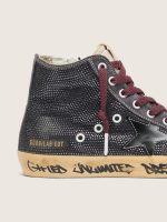 Men's Francy LAB in black suede with black star and black Swarovski - Image 4