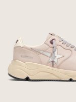 Women's Running Sole in powder-pink leather with silver star - Image 4