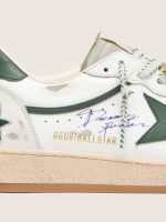 Women's Ball Star LTD in white leather with green star and Skins - Image 7