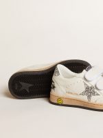 Ball Star Junior in nappa with silver glitter star and heel tab - Image 3