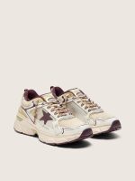 Men's Lightstar CNY in white mesh and leather with wine-red TPU star - Image 2