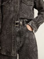 Women's black jeans with a floral motif - Image 5