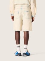 Men's Bermuda shorts in light sand-colored denim - Image 6