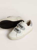 Junior Old School with silver Swarovski crystal heel tab and straps - Image 3