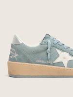 Women's Ball Star in light blue suede with white star - Image 4