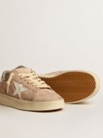 Women's Stardan in old rose suede with white leather star and heel tab - Image 3