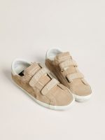 Women's Old School in beige suede with white leather heel tab - Image 2