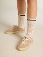 Women's Soul Star in pink suede with milk-white leather heel tab - Image 3