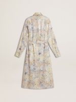 Women's shirt dress with multicolor sequined floral print - Image 5