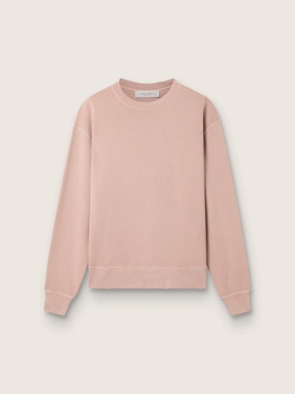 Powder-pink sweatshirt with reverse logo on the back - Jersey Capsule