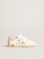 Super-Star Young with silver leather star and pink heel tab