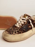 Women's Space-Star shoes in animal-print pony skin with shearling lining - Image 4