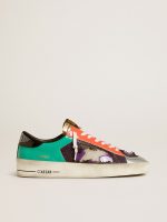 Men's Stardan LAB in patent leather and mesh with rubber star