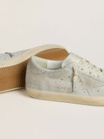 Women's Super-Star LTD in platinum suede and Swarovski crystals with platinum suede star - Image 3