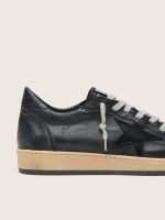 Men's Ball Star in black nappa with suede star and nappa heel tab - Image 5