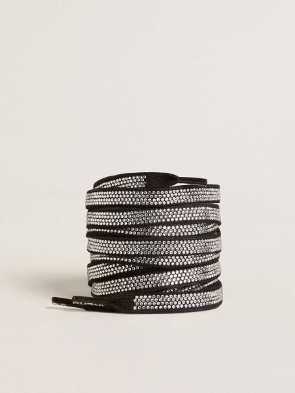 Swarovski laces with contrasting white logo