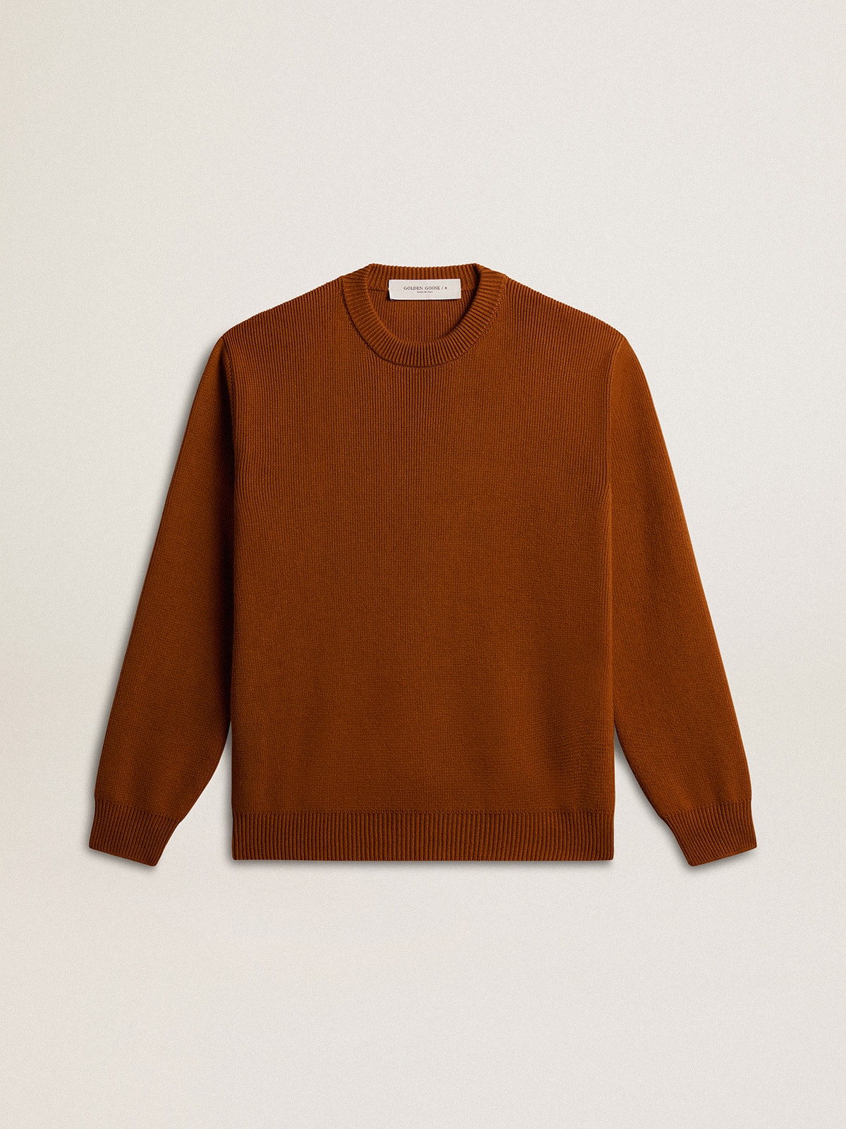c6e27d2f8658748145f75ea3ad1ff3848d4d0fa0d0f02b85177f495e862da460 Men's crew-neck sweater with logo on the back - Image 1