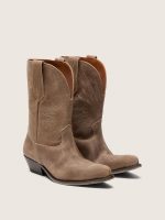 Women's low Wish Star boots in gray suede with star embroidery - Image 2