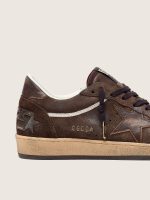 Men's Ball Star in brown suede with brown leather star and heel tab - Image 4