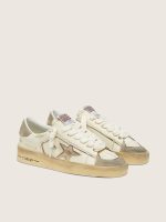Women's Stardan LTD in suede and white nappa with gold star - Image 2