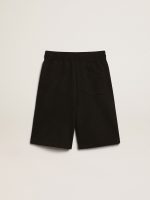 Boys' black Bermuda shorts with white stars - Image 5