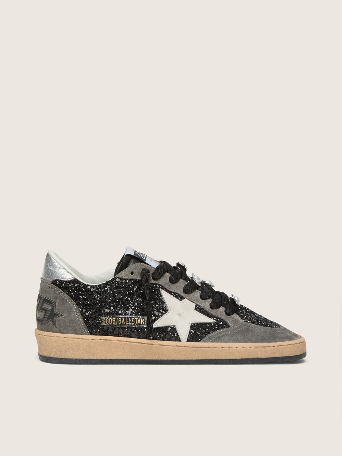 c84d37e9a75fc68cbedafc6249f7f139e979ccdf781eb67854584eadc7ad6d2b Women's gray and black Ball Star LTD in glitter with Skins - Image 1