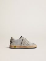 Ball Star Junior in glitter with ice-gray suede inserts