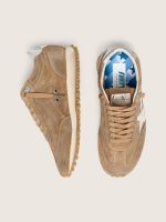 Women's Marathon in tobacco suede with white star - Image 3