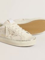 Hi Star in suede with silver metallic leather star and heel tab - Image 3