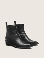 Men's low Debbie boots in black leather - Image 2