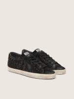Super-Star in black suede with Swarovski crystals and black suede star - Image 2