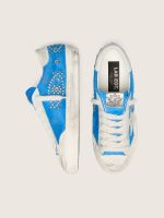 Men's Super-Star LAB in bright blue pony skin with suede star and studs - Image 3