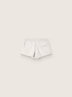Star women's shorts in gray melange fleece - Image 2