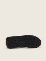 Men's Marathon in pink nylon and gold suede with black printed star - Image 5