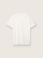 Distressed regular-fit women's T-shirt in white - Image 2