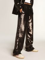 Women's Super-Star in white nappa with pink metallic leather star - Image 3
