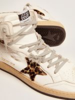 Sky-Star sneakers with signature on the ankle and leopard-print pony skin inserts - Image 4