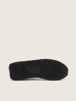 Men's Marathon in lime-green nylon with black star and brown suede inserts - Image 5