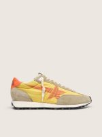 Women's Marathon with yellow nylon upper and orange star